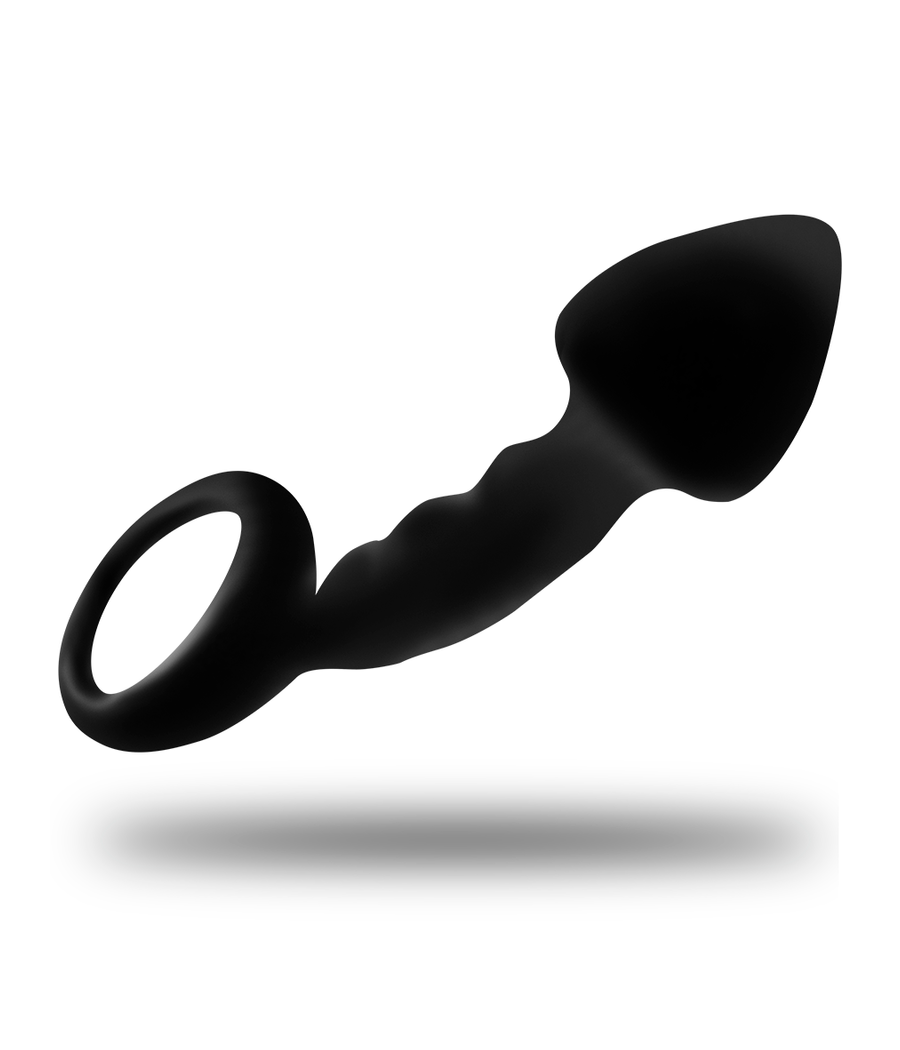 OHMAMA - PLUG ANAL ACANALADO CON ANILLA