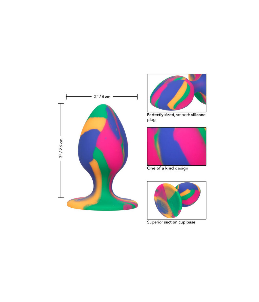 CALEXOTICS - CHEEKY MEDIUM TIE-DYE PLUG ANAL