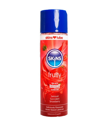 SKINS - FRUITY LUBRICANTE BASE DE AGUA FRESA 130 ML