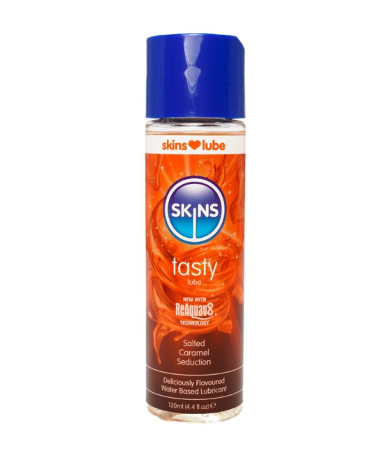 SKINS - LUBRIFICANTE GUSTOSO A BASE D'ACQUA CARAMELLO SALATO 130 ML