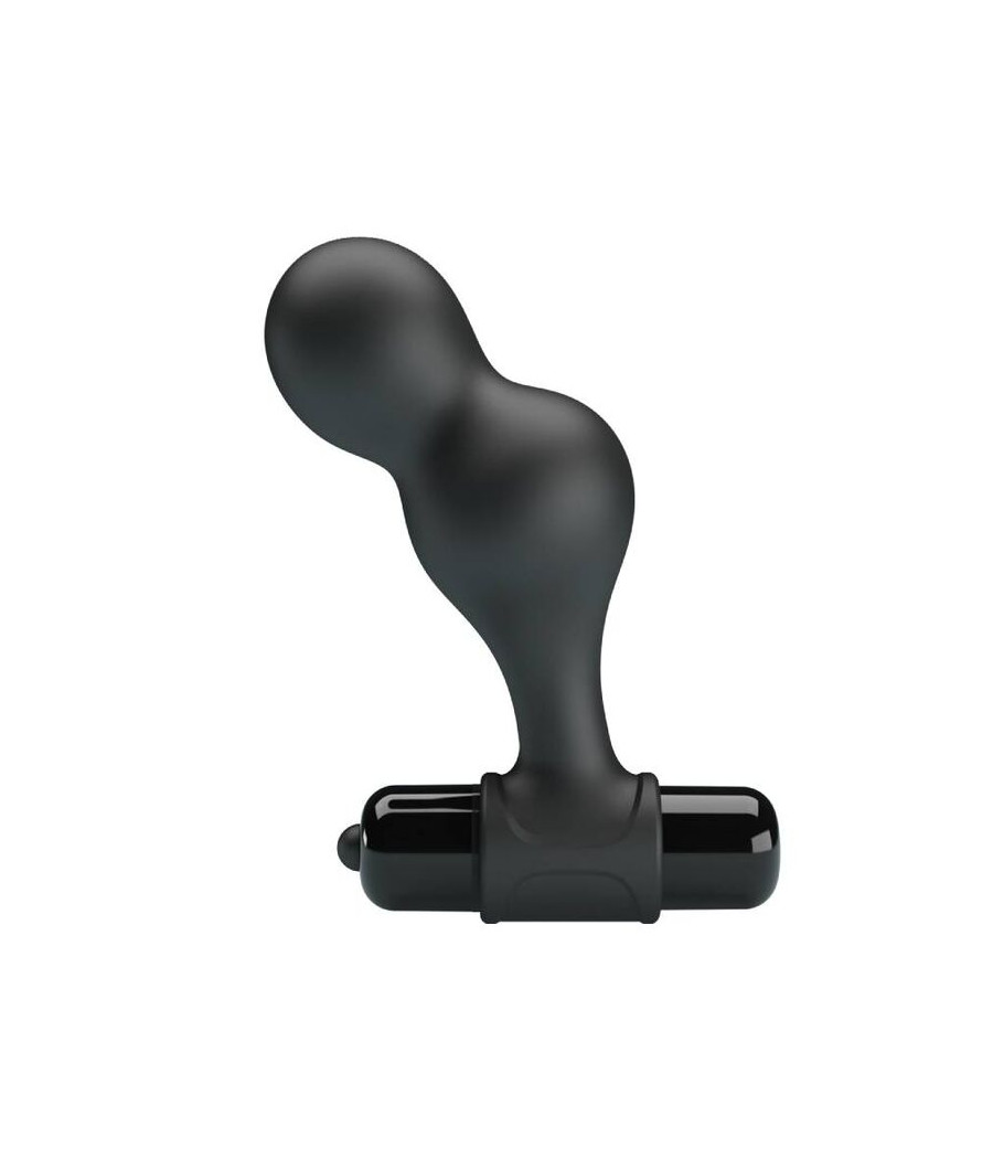 MR PLAY - PLUG ANAL VIBRADOR DE SILICONA NEGRO