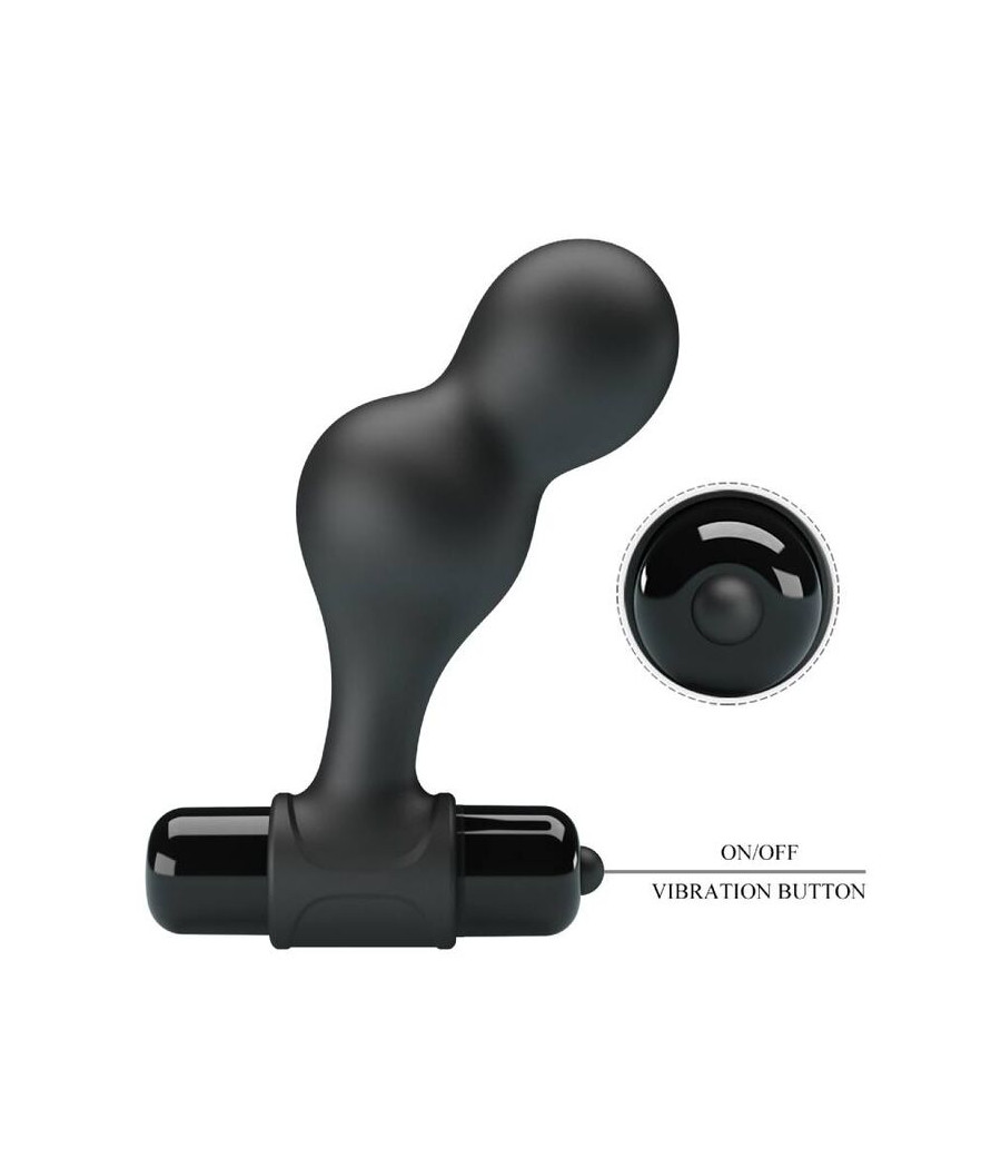 MR PLAY - SCHWARZER SILIKON-VIBRATOR-ANALSTECKER