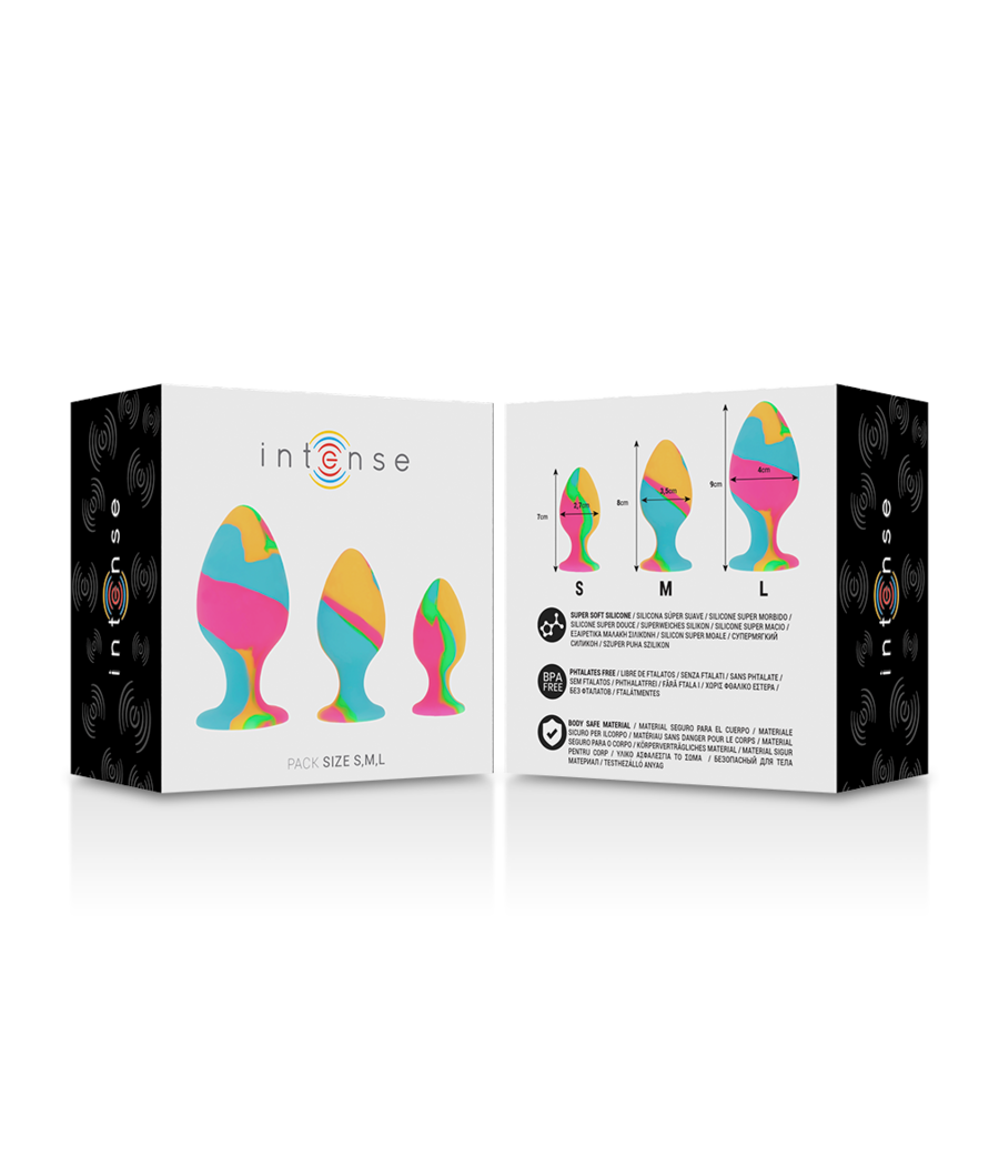 INTENSE - MULTICOLOR SILICONE PLUG SET