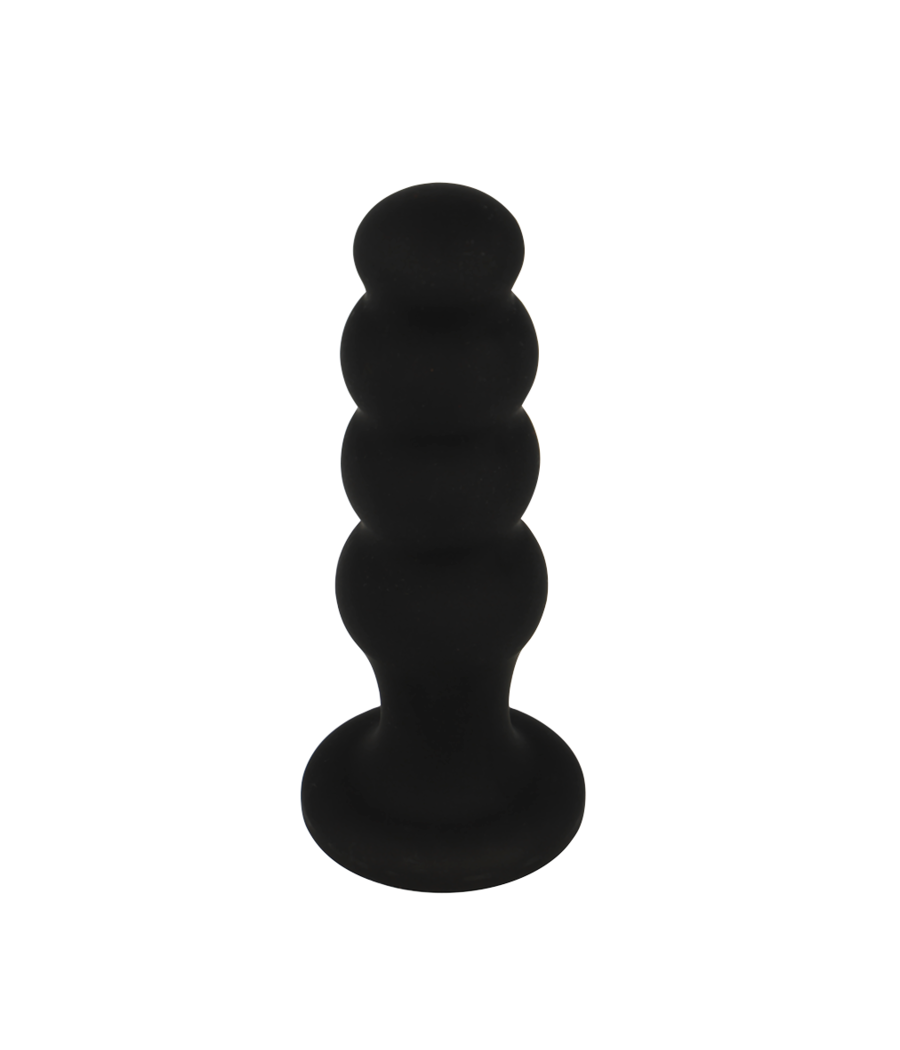 BLACK&SILVER - PLUG ANAL DE SILICONE SCOTT PREMIUM PRETO