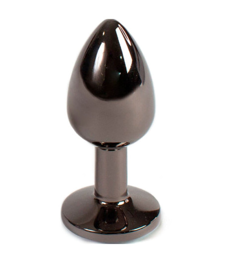 SECRETPLAY - PLUG ANAL DE GUNMETAL TAMANHO PEQUENO 7 CM