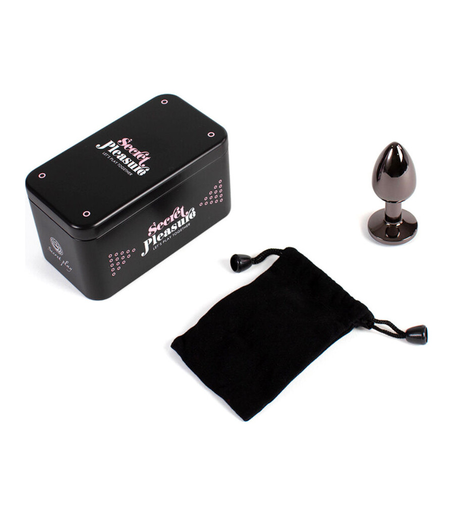 SECRETPLAY - GUNMETAL BUTT PLUG KLEINE GRÖSSE 7 CM