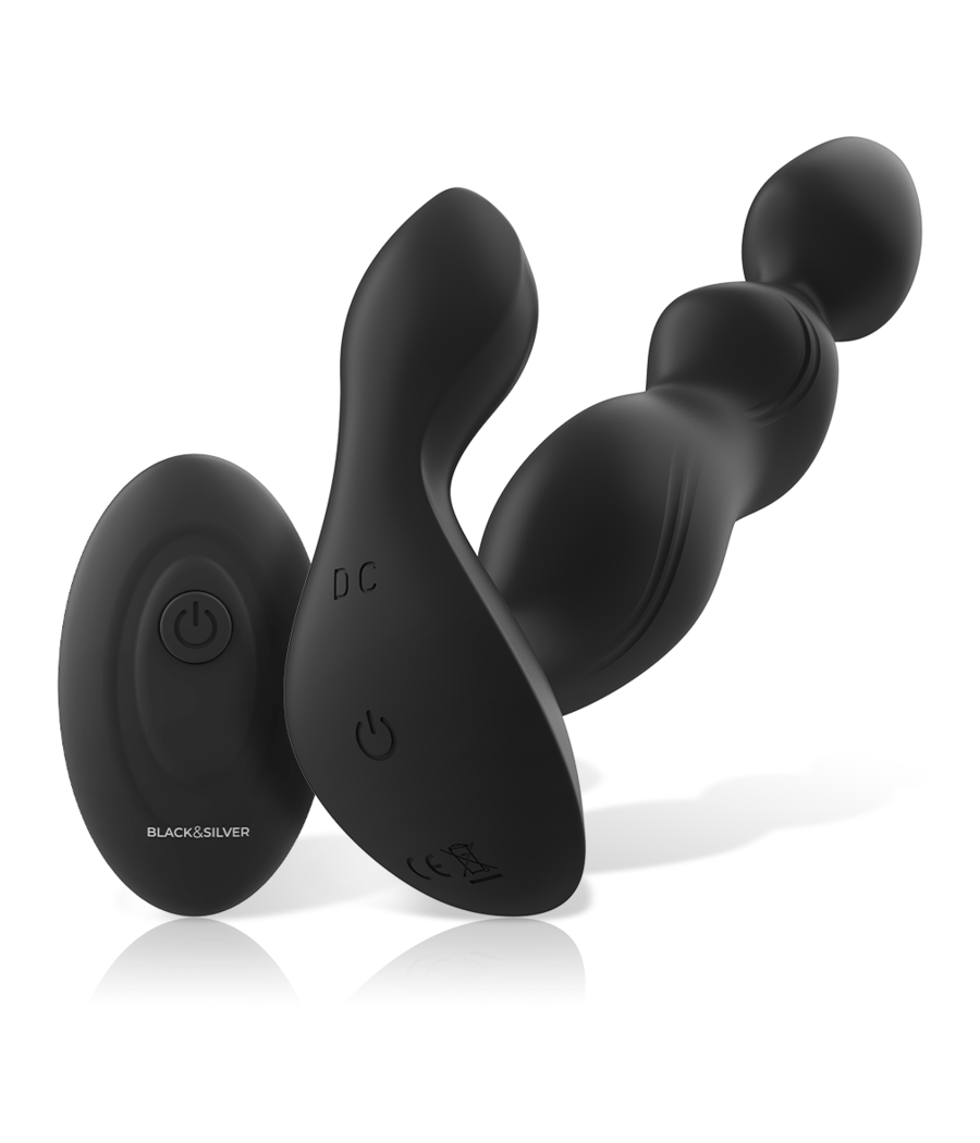 BLACK&SILVER - CORA ANAL PLUG SILIKON FERNBEDIENUNG