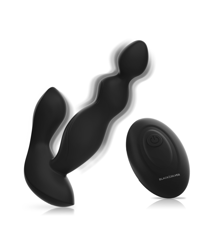BLACK&SILVER - CORA PLUG PROSTÁTICO SILICONA CONTROL REMOTO