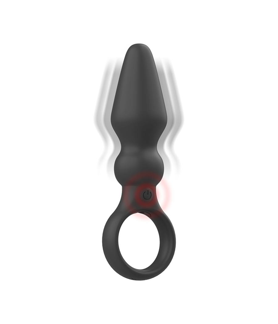 BLACK&SILVER - OZZY POWERFUL SILICONE ANAL PLUG