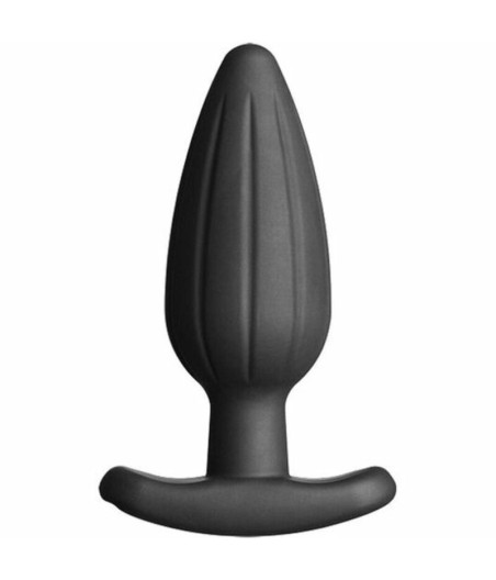 ELECTRASTIM - PLUG ANAL DE SILICONE PRETO ROCKER GRANDE