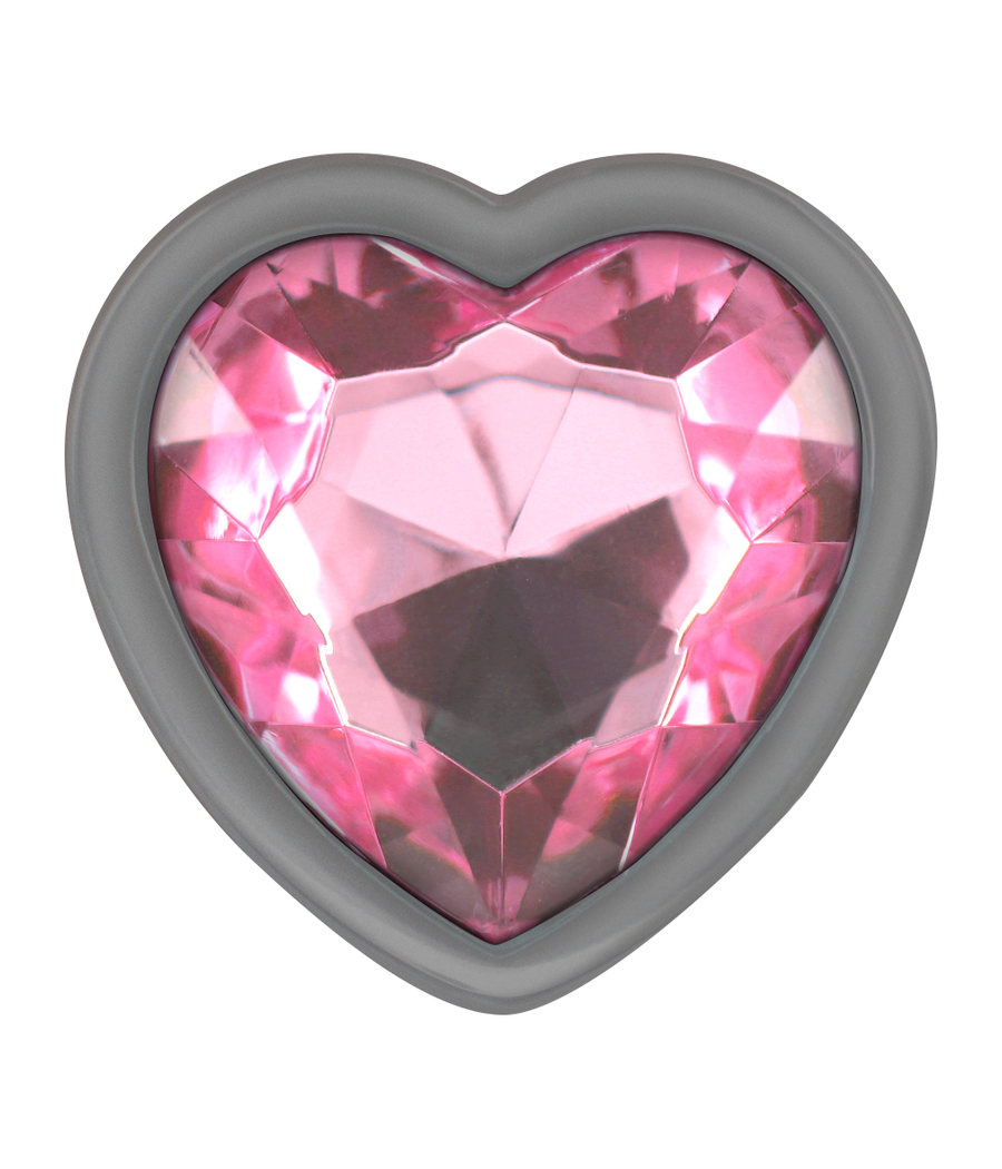 INTENSE - PLUG ANAL METAL ALUMINIO CORAZÓN ROSA TALLA L