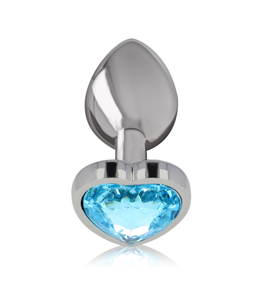 INTENSE - ALUMINIUM-METALL-ANAL-STECKER BLAUES HERZ, GRÖSSE L