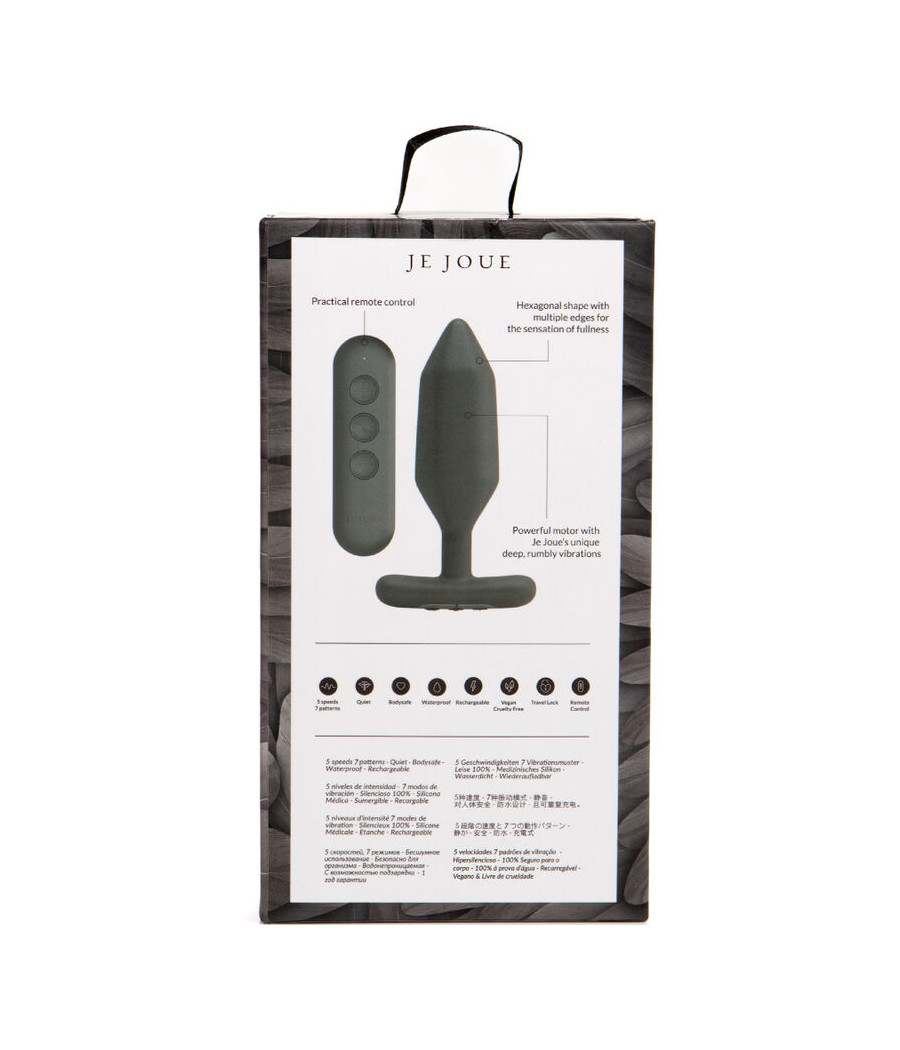 JE JOUE - VIBRADOR ANAL PLUG ONYX PRETO