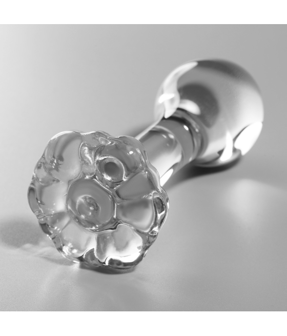 NEBULA SERIES BY IBIZA - MODELL 2 ANALPLUG BOROSILIKATGLAS KLAR 11 CM -O- 3.5 CM