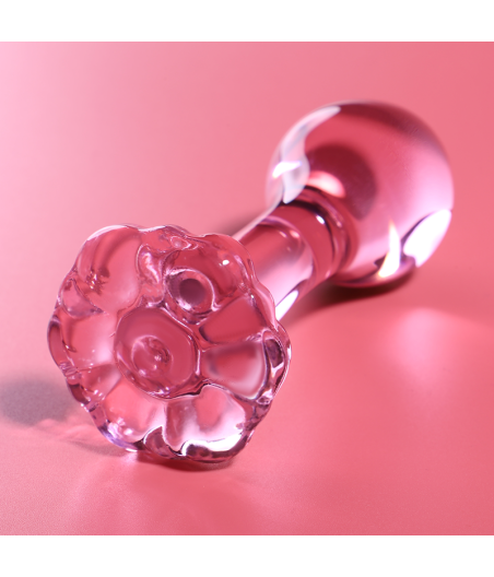 NEBULA SERIES BY IBIZA - MODELO 2 PLUG CRISTAL ROSA 11 CM -O- 3.5 CM