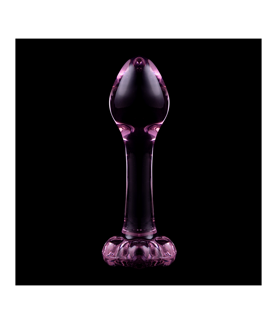 NEBULA SERIES BY IBIZA - MODELO 2 PLUG ANAL VIDRO BOROSILICADO ROSA 11 CM -O- 3.5 CM