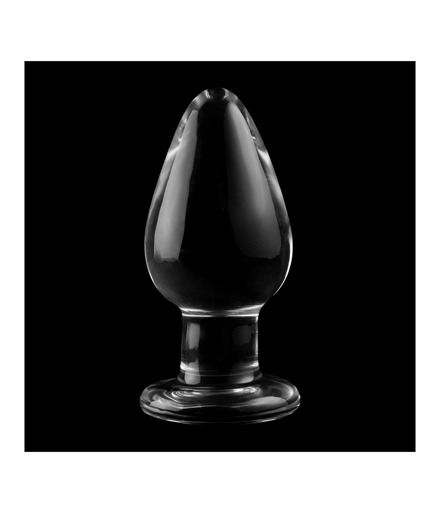 NEBULA SERIES BY IBIZA - MODELO 3 ANAL PLUG VIDRO BOROSILICADO TRANSPARENTE 11 CM -O- 5 CM