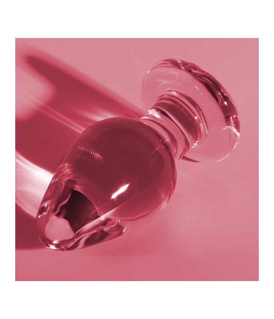 NEBULA SERIES BY IBIZA - MODELO 3 ANAL PLUG VIDRO BOROSILICADO ROSA 11 CM -O- 5 CM
