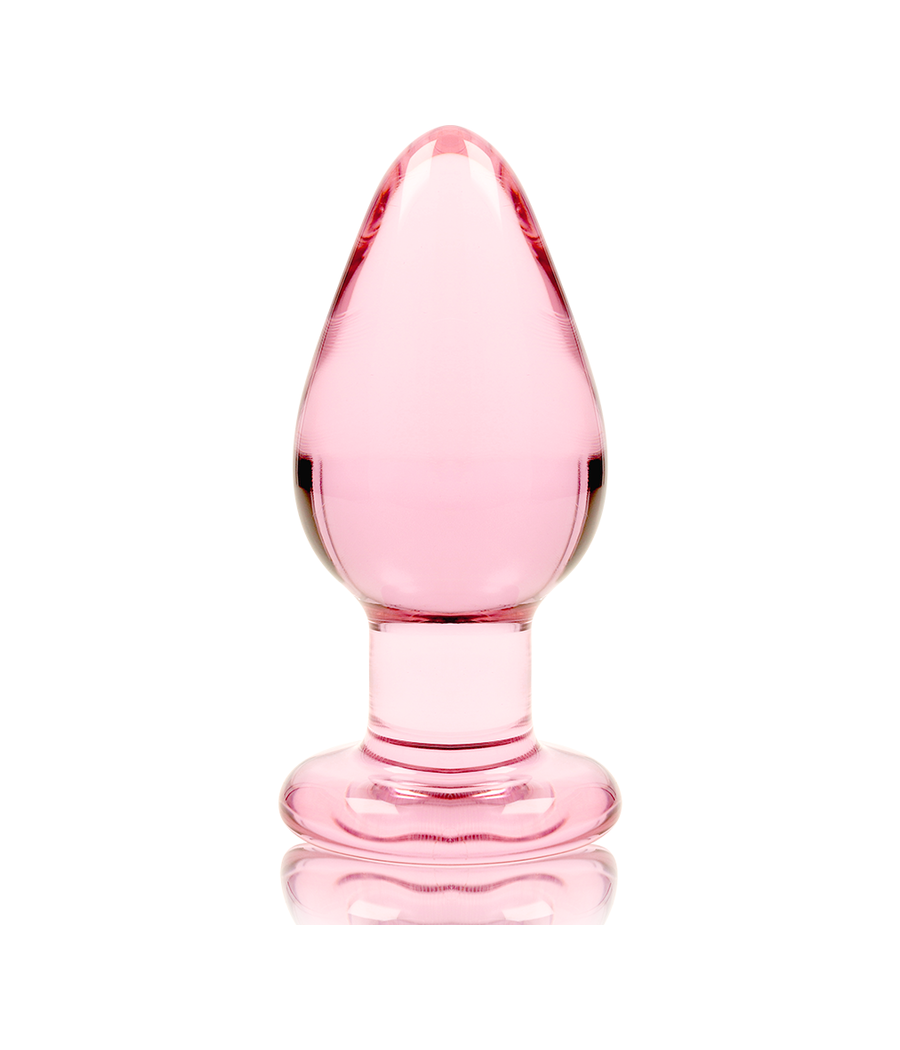 NEBULA SERIES BY IBIZA - PLUG ANAL MODÈLE 3 VERRE BOROSILICATE ROSE 11 CM -O- 5 CM