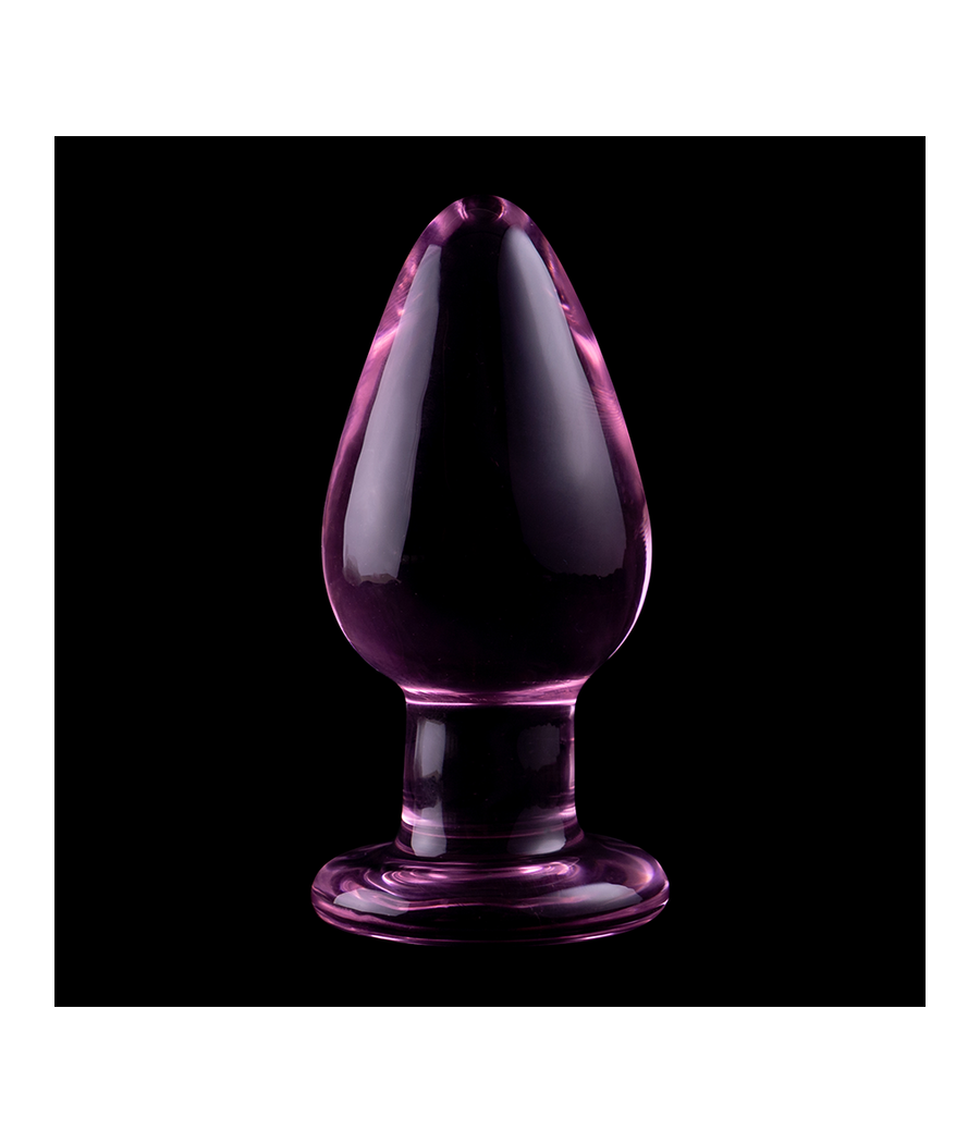 NEBULA SERIES BY IBIZA - MODEL 3 ANAL PLUG BOROSILICATE GLASS PINK 11 CM -O- 5 CM