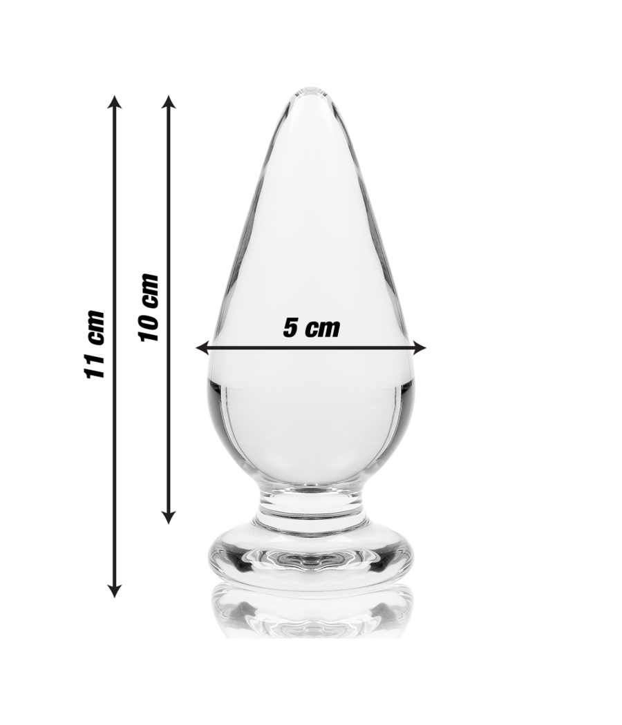 NEBULA SERIES BY IBIZA - MODELO 4 PLUG CRISTAL TRANSPARENTE 11 CM -O- 5 CM