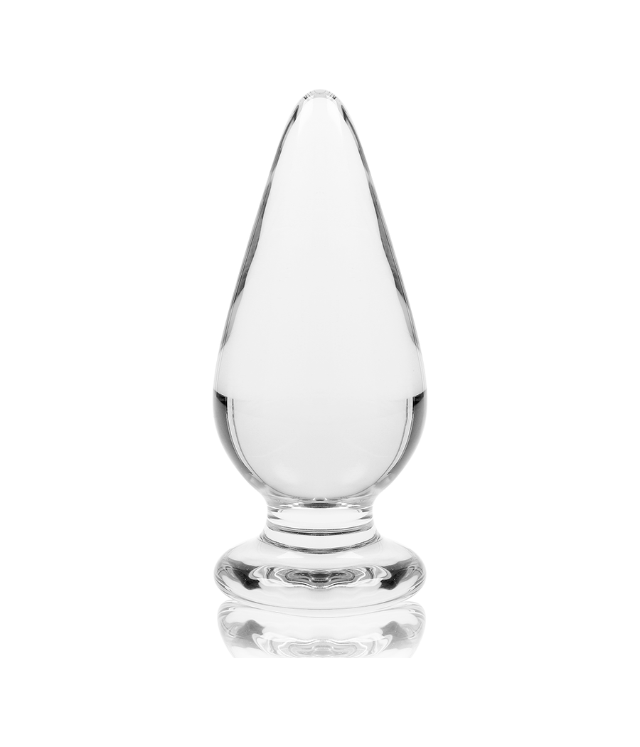 NEBULA SERIES BY IBIZA - MODELO 4 ANAL PLUG VIDRO BOROSILICADO TRANSPARENTE 11 CM -O- 5 CM