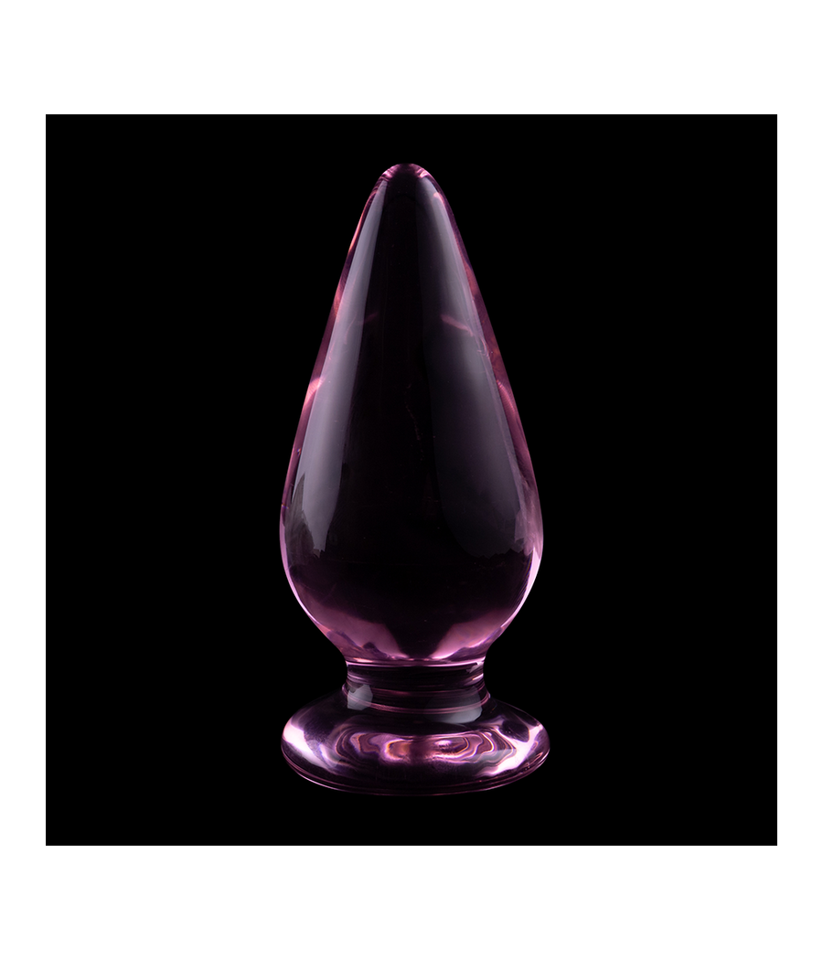 NEBULA SERIES BY IBIZA - MODELO 4 ANAL PLUG VIDRO BOROSILICADO ROSA 11 CM -O- 5 CM