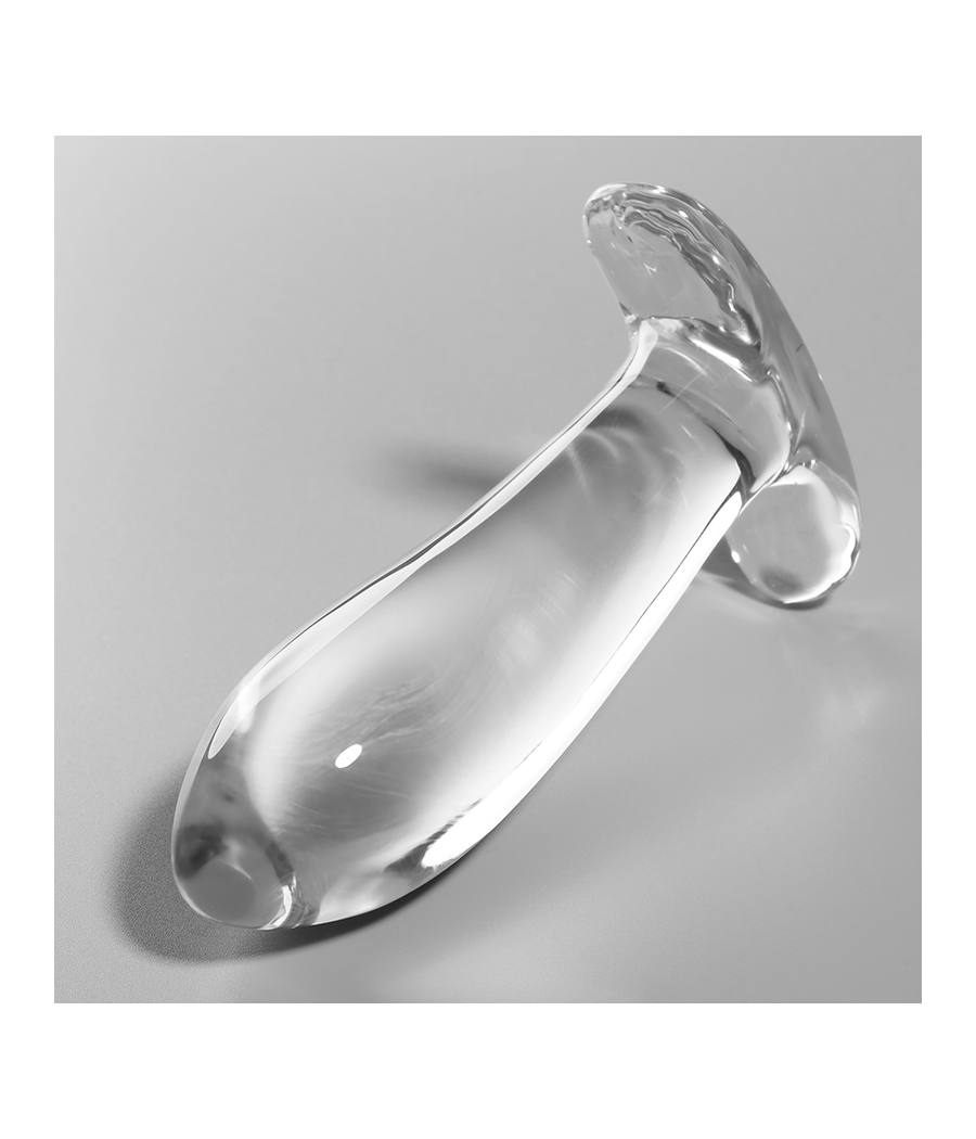 NEBULA SERIES BY IBIZA - MODELLO 5 PLUG ANALE VETRO BOROSILICATO TRASPARENTE 12.5 CM -O- 3.5 CM