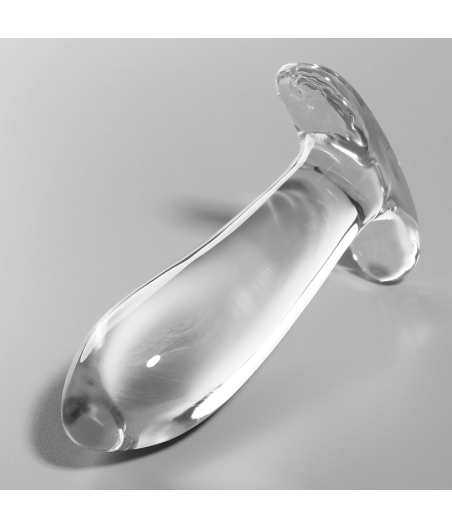 NEBULA SERIES BY IBIZA - MODELLO 5 PLUG ANALE VETRO BOROSILICATO TRASPARENTE 12.5 CM -O- 3.5 CM