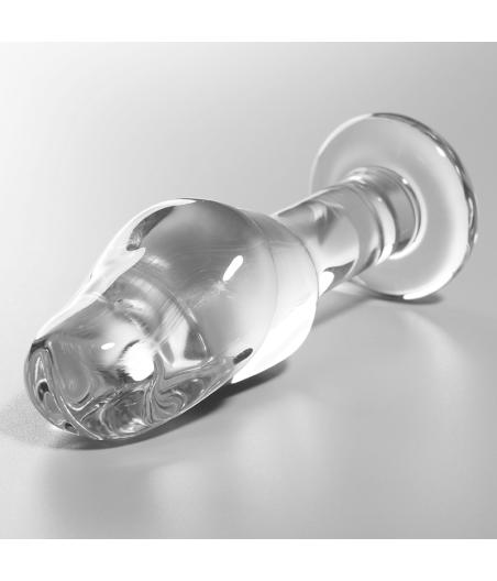 NEBULA SERIES BY IBIZA - MODELL 6 ANALPLUG BOROSILIKATGLAS KLAR 12.5 CM -O- 4 CM
