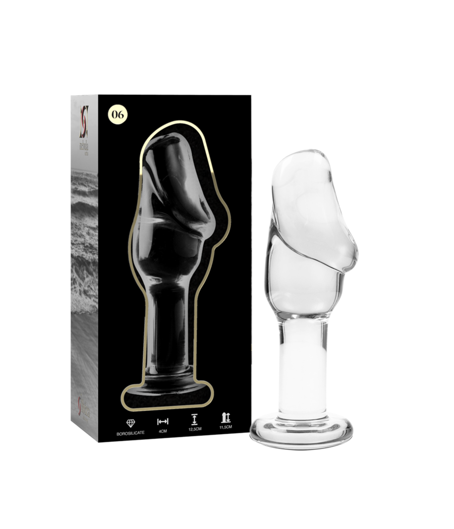 NEBULA SERIES BY IBIZA - PLUG ANAL MODÈLE 6 VERRE BOROSILICATE CLAIR 12.5 CM -O- 4 CM