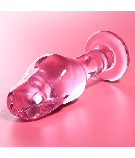 NEBULA SERIES BY IBIZA - MODELO 6 PLUG CRISTAL ROSA 12.5 CM -O- 4 CM