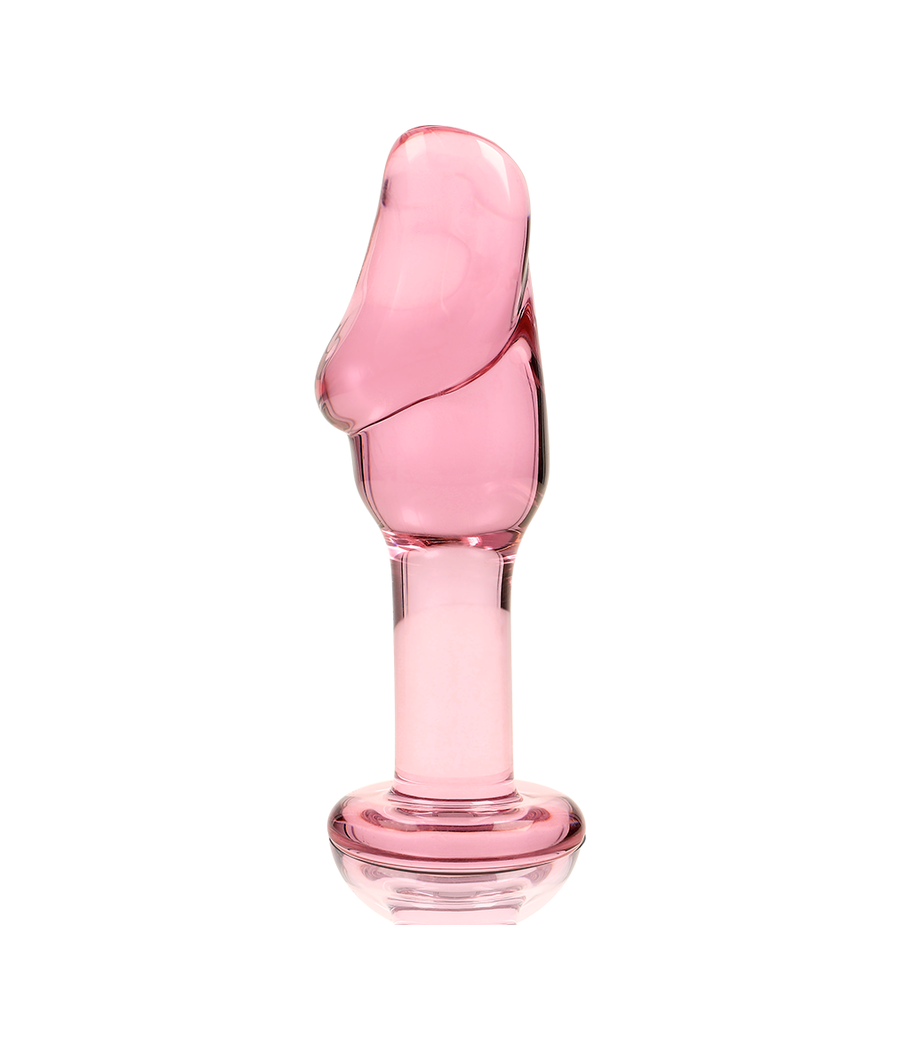 NEBULA SERIES BY IBIZA - MODELL 6 ANALPLUG BOROSILIKATGLAS ROSA 12.5 CM -O- 4 CM