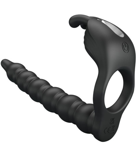 PRETTY LOVE - BLACKNEY ANNEAUX PÉNIS AVEC PLUG VIBRATEUR