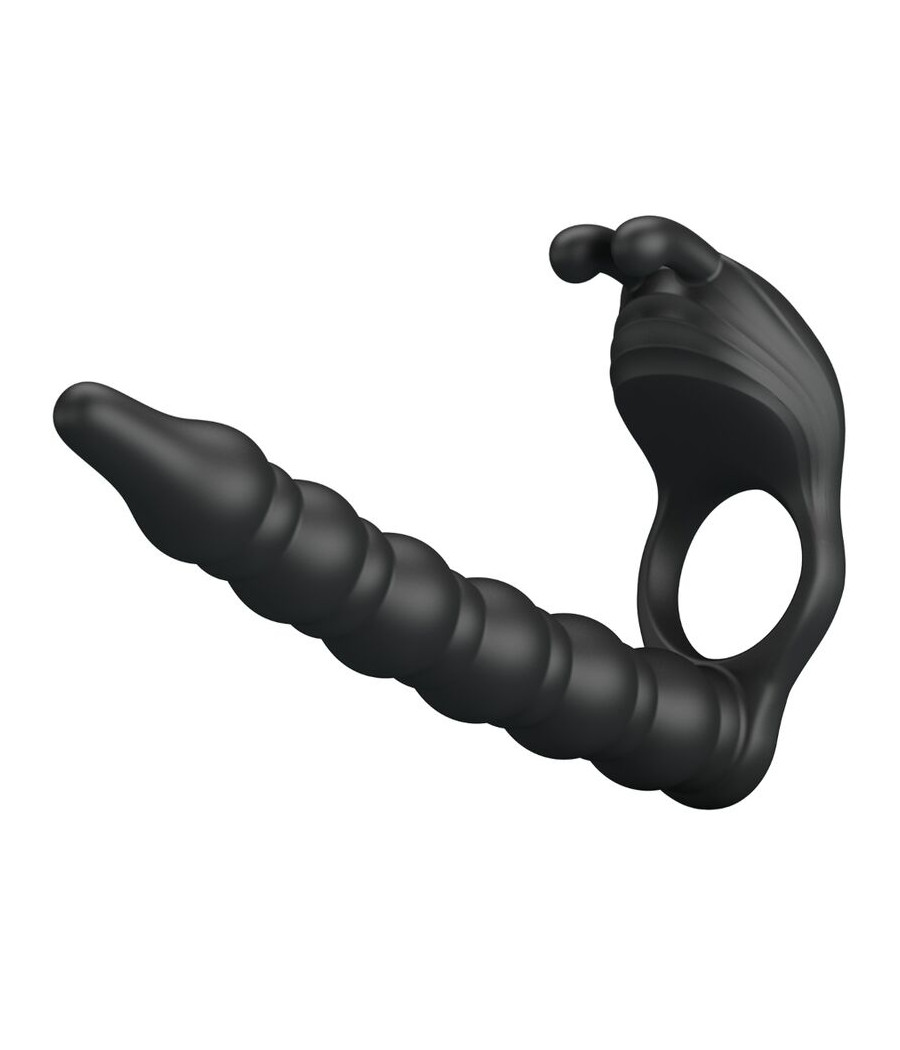 PRETTY LOVE - BLACKNEY ANNEAUX PÉNIS AVEC PLUG VIBRATEUR