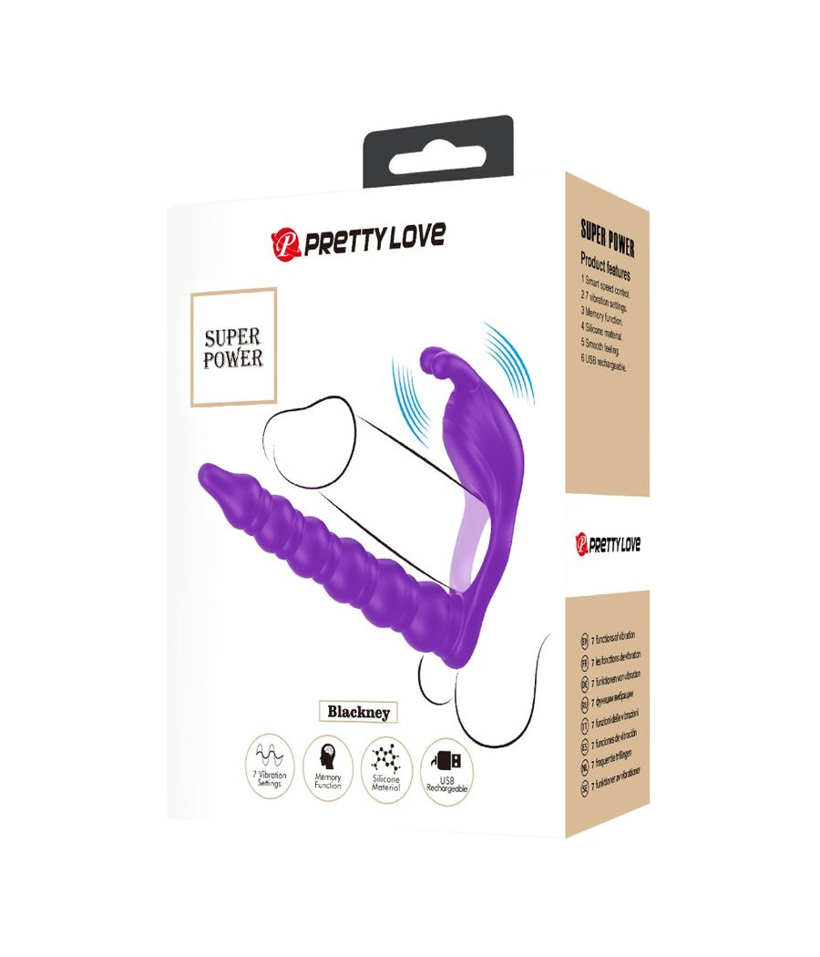 PRETTY LOVE - BLACKNEY ANÉIS PARA PÊNIS COM PLUG VIBRADOR