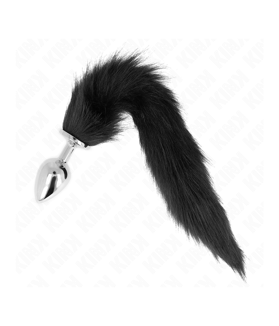 KINK - ANAL PLUG SIZE L 10 X 4 CM WITH SYNTHETIC TAIL 40 CM BLACK