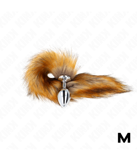 KINK - ANAL PLUG SIZE M 8 X 3.5 CM WITH SYNTHETIC TAIL 40 CM BROWN