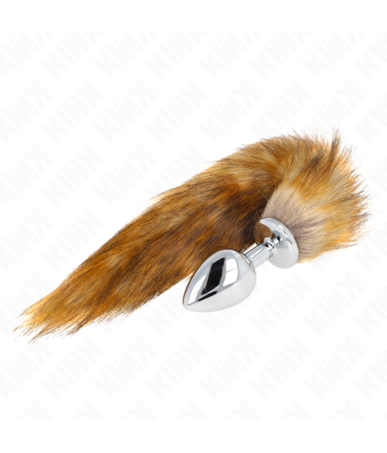 KINK - ANAL PLUG SIZE L 10 X 4 CM WITH SYNTHETIC TAIL 40 CM BROWN