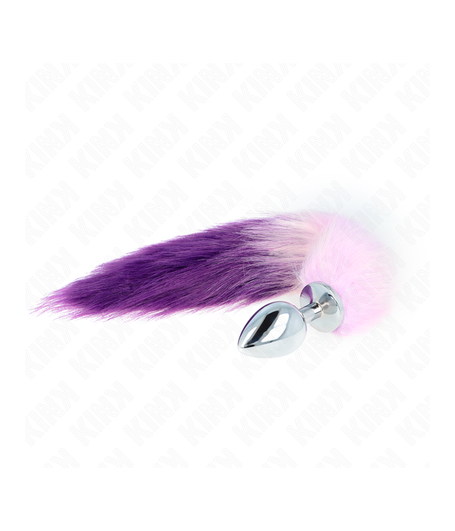 KINK - ANAL PLUG SIZE L 10 X 4 CM WITH SYNTHETIC TAIL 40 CM PURPLE