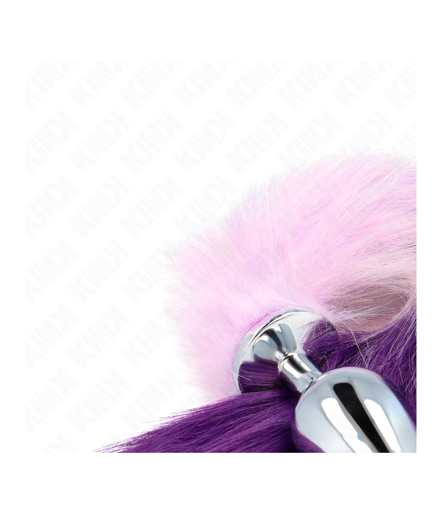 KINK - ANAL PLUG SIZE L 10 X 4 CM WITH SYNTHETIC TAIL 40 CM PURPLE