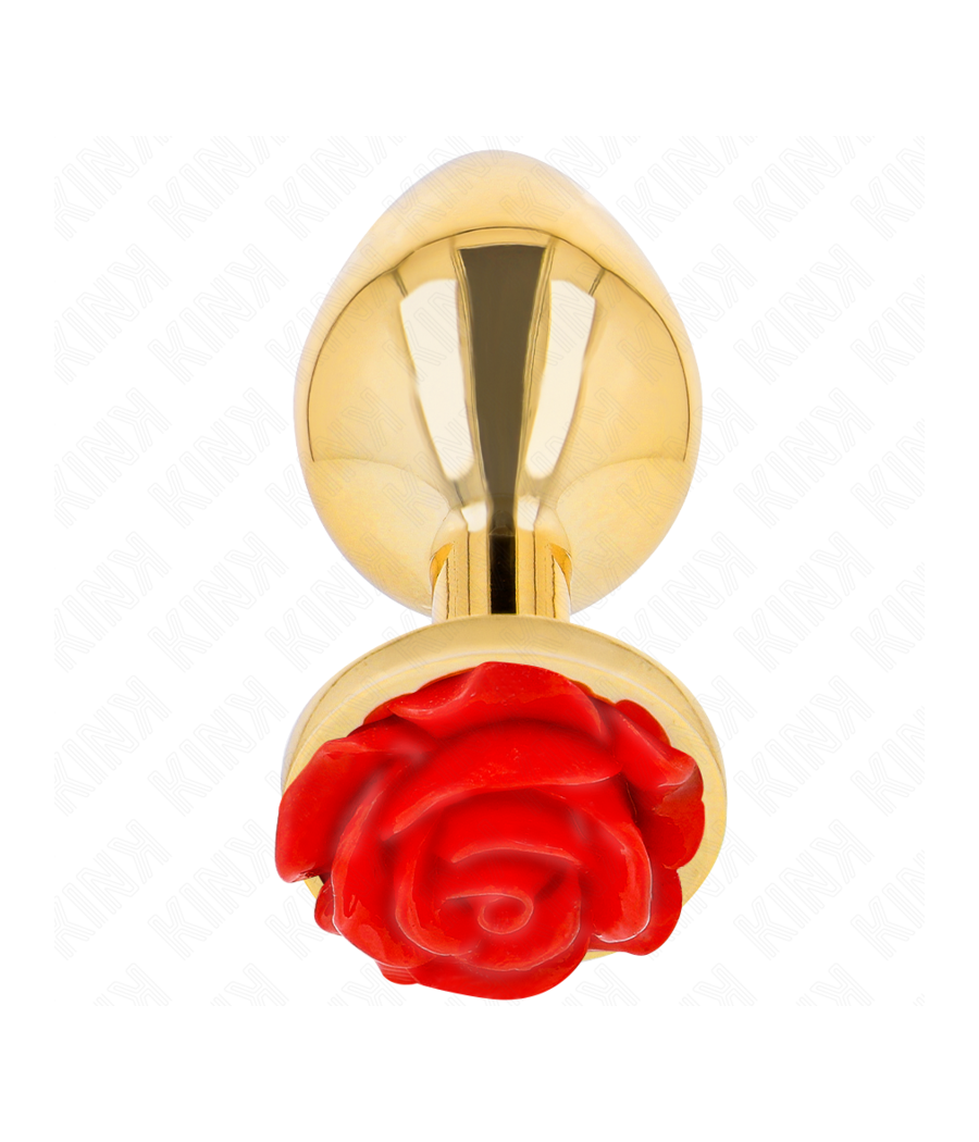 KINK -  PLUG ANAL GOLD ROSE RED SIZE L