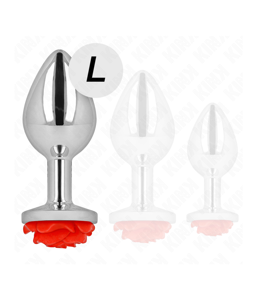 KINK - PLUG ANALE ROSA ROSSO TAGLIA L