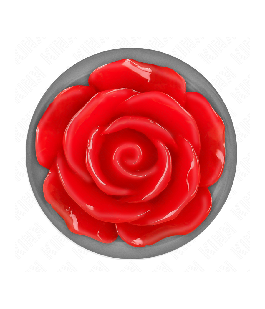 KINK - PLUG ANAL ROSE RED SIZE M