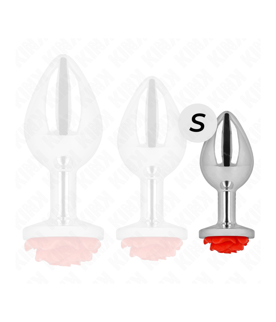 KINK - PLUG ANALE ROSA ROSSO TAGLIA S