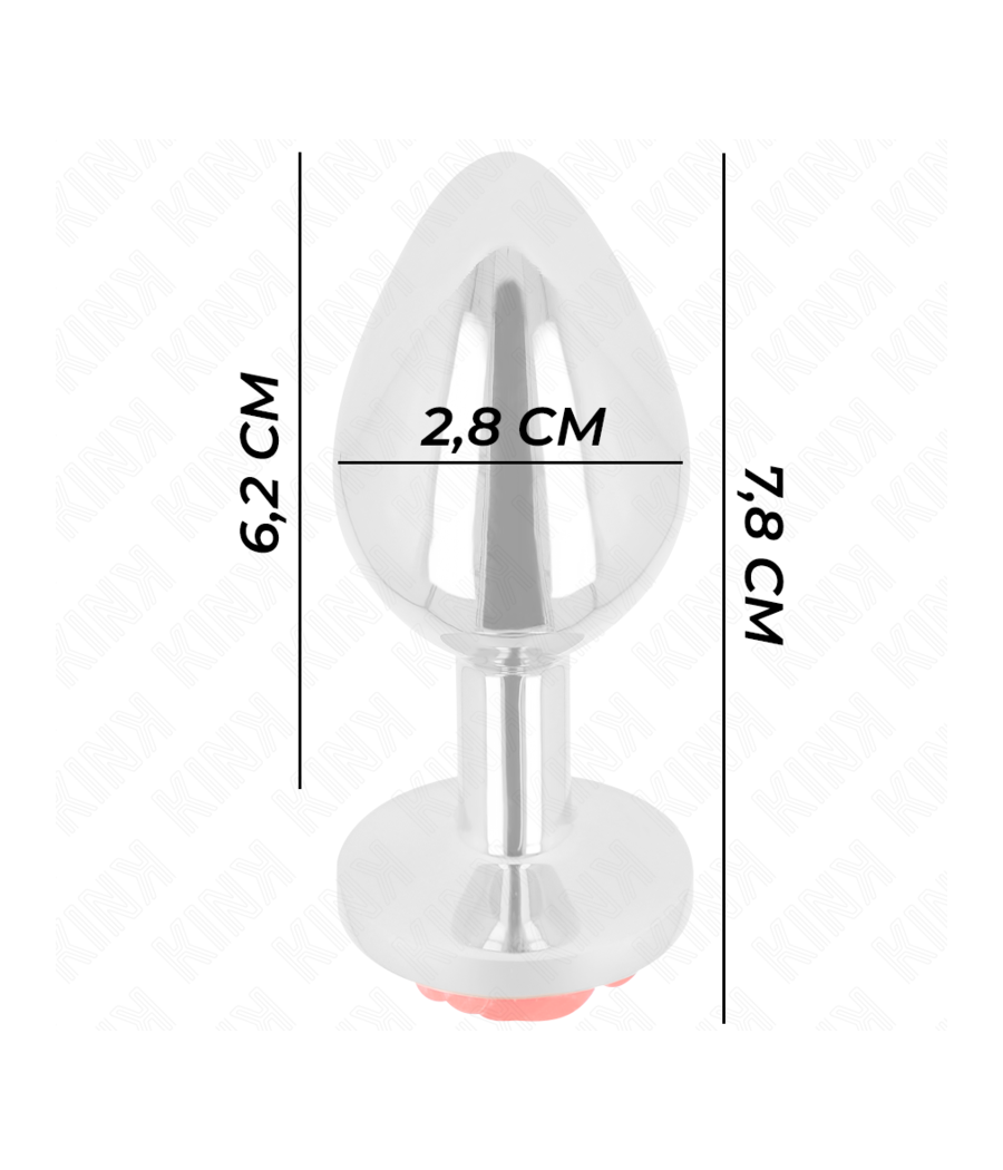 KINK - PLUG ANAL ROSE ROUGE TAILLE S