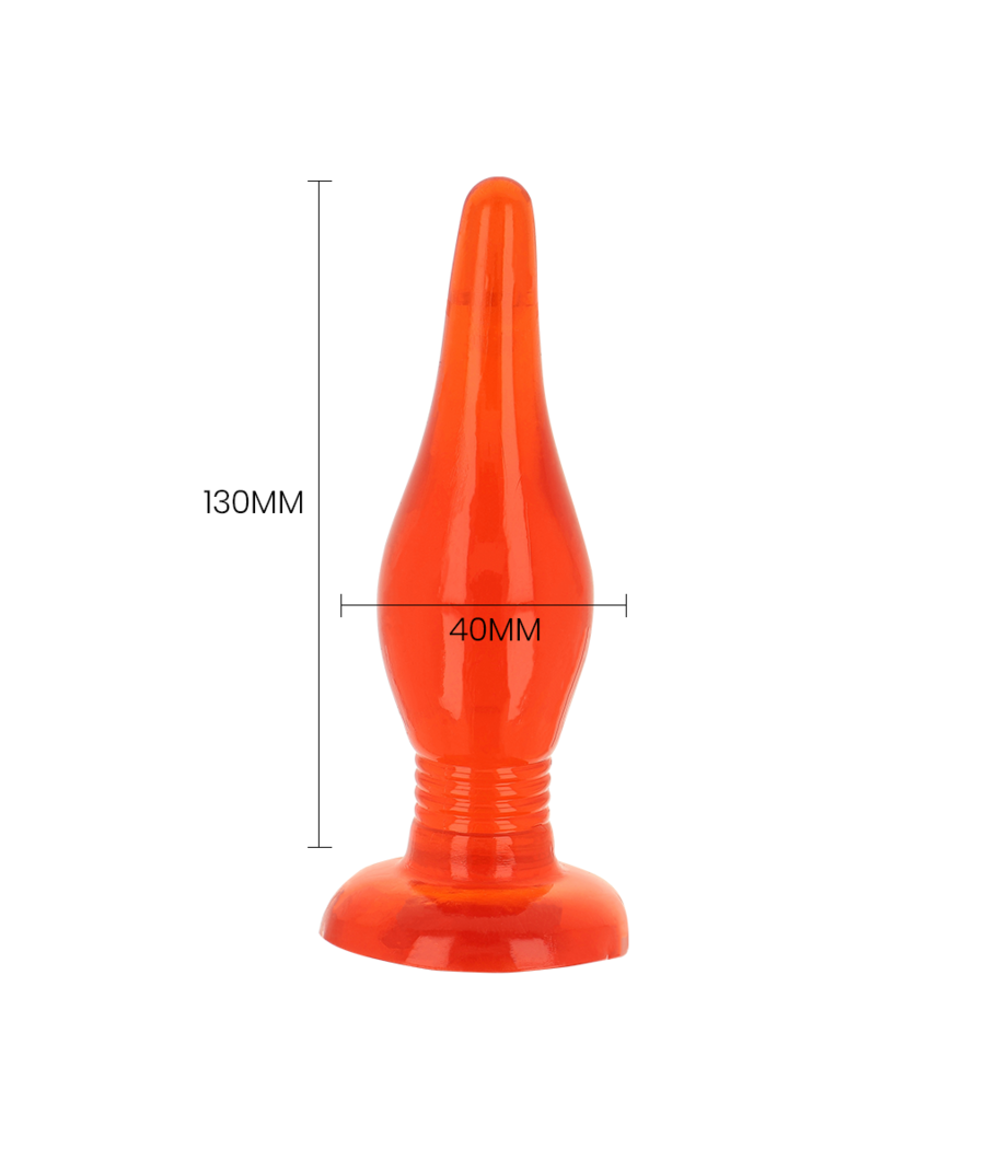 BAILE - RED SOFT TOUCH ANAL PLUG 14.2 CM