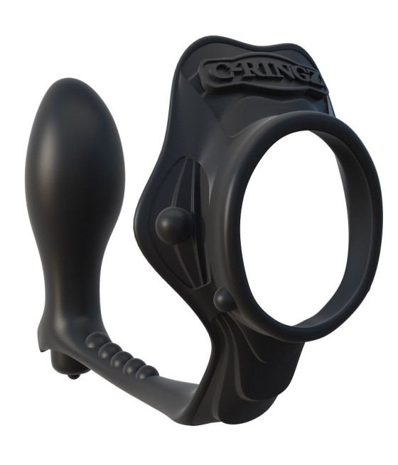 FANTASY C-RINGZ - ROCK HARD ANILLO POTENCIADOR CON PLUG ANAL