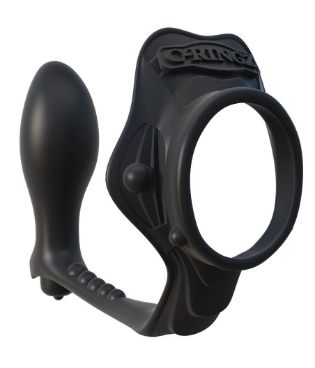 FANTASY C-RINGZ - ROCK HARD ANILLO POTENCIADOR CON PLUG ANAL