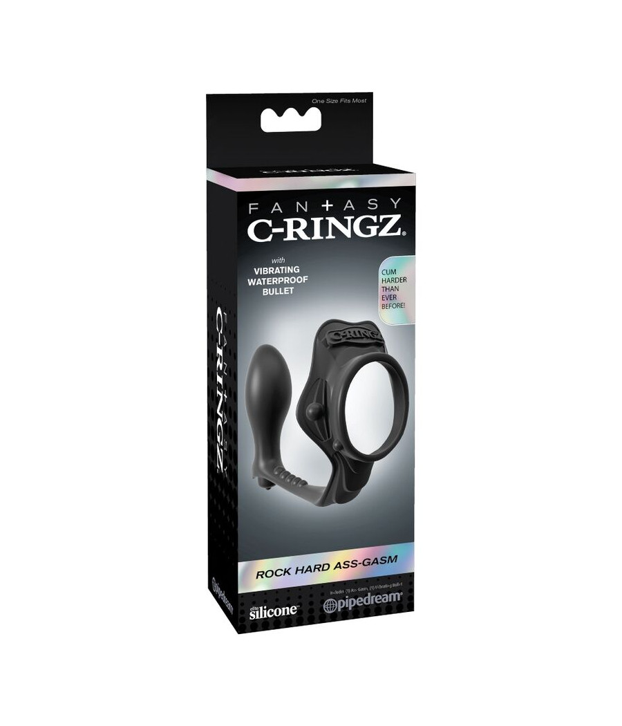 FANTASY C-RINGZ - ROCK HARD ANILLO POTENCIADOR CON PLUG ANAL